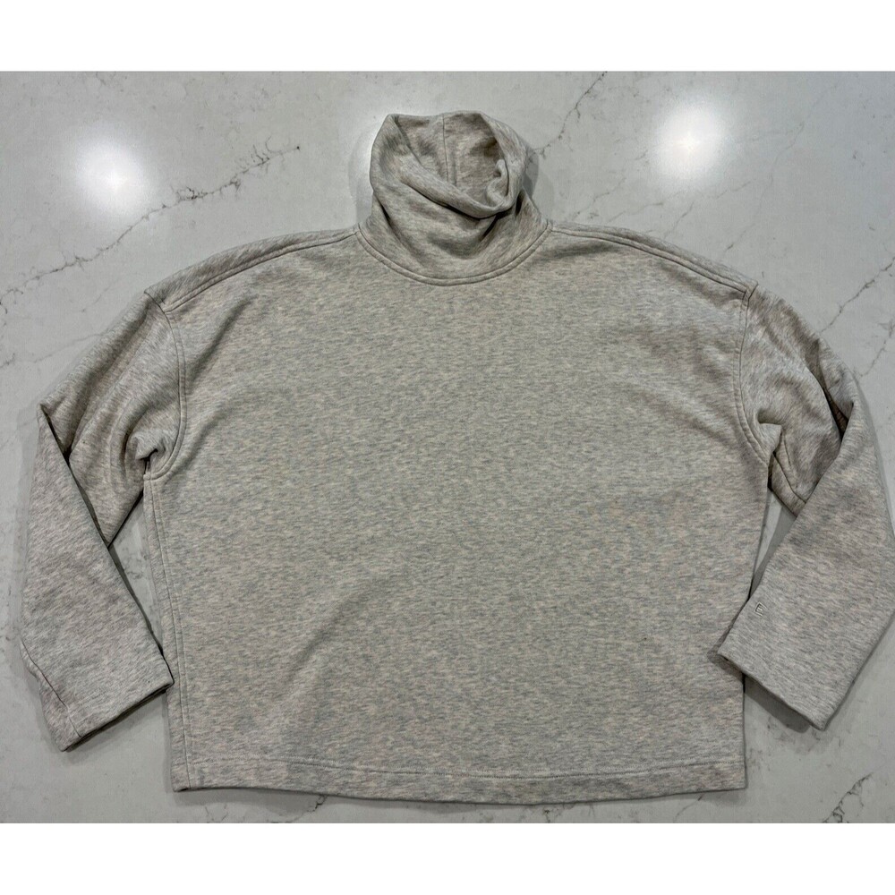 Everlane Gray Turtleneck Organic Cotton Sweatshirt